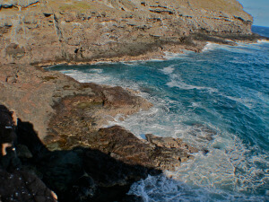 Fig 1 (right) Nihoa landing