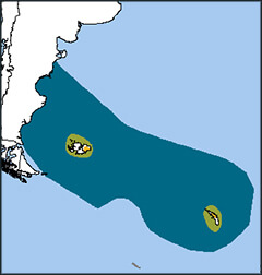 King Penguin map, NatureServe